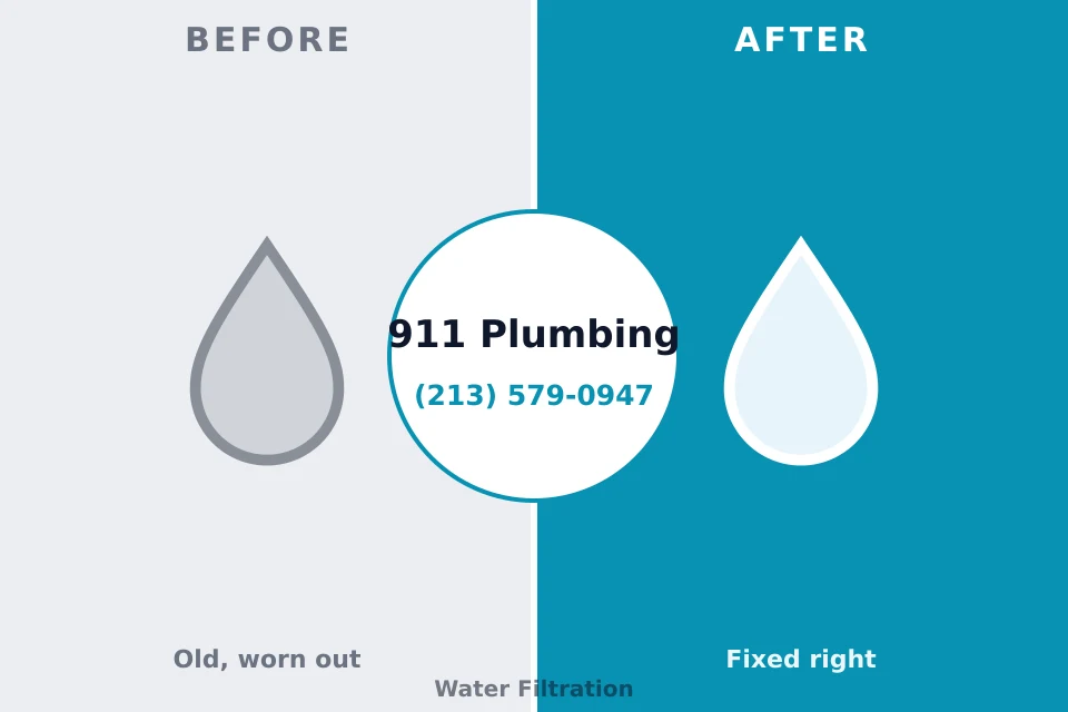 Before and after: plumbing company Ortonville, MN